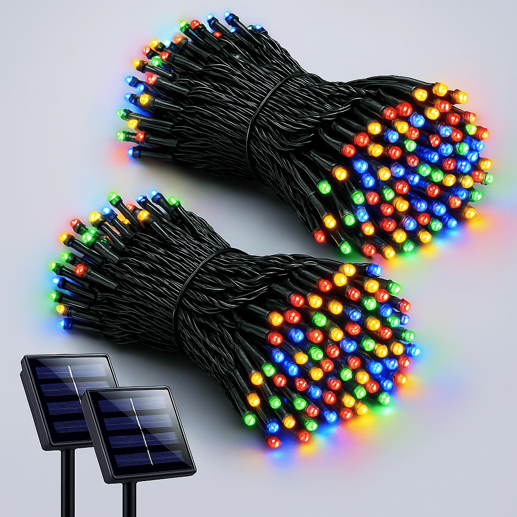 Luces Solares Navideñas - Decora SIN gastar un peso en Servicio de Luz  (Total 40 metros) 🎄