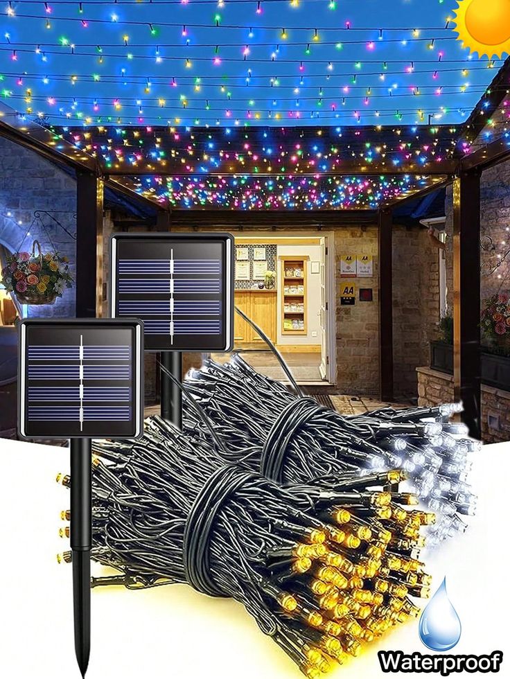 Compra 1 Lleva la 2 Gratis - Luces Solares Navideñas (40 metros) 🎄