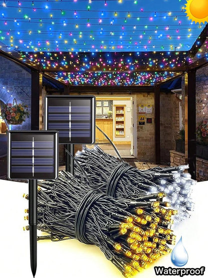 Compra 1 Lleva la 2 Gratis - Luces Solares Navideñas (40 metros) 🎄